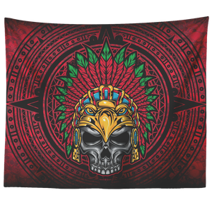 "Cuautli" Aztec Tapestry Print