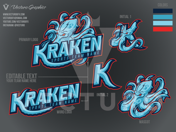 Kraken Sports Logo Pack