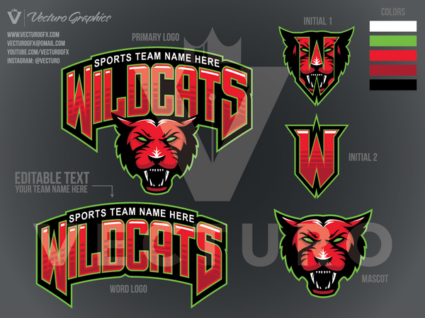 Wildcats Sports Logo Pack