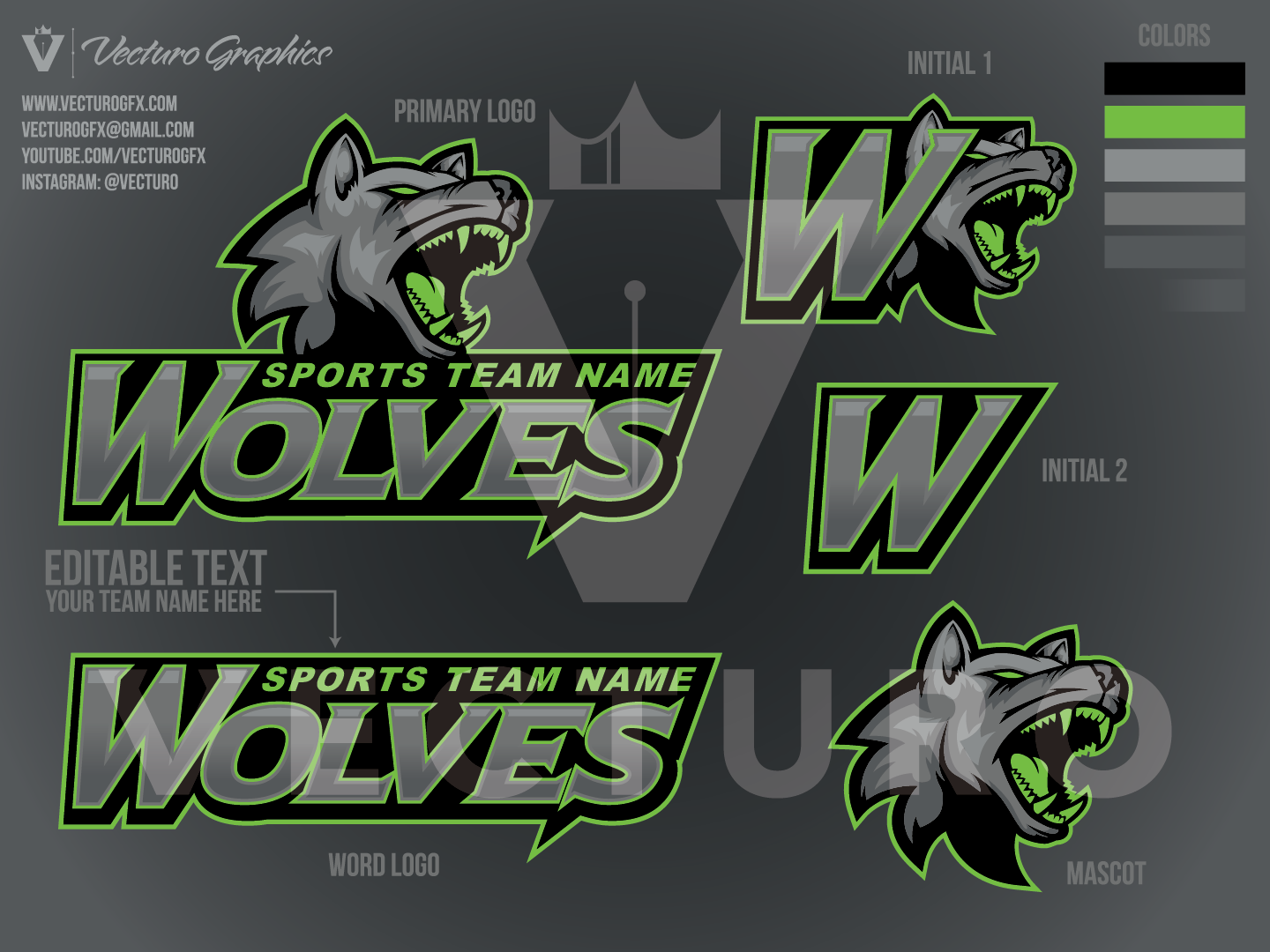Wolves Sports Logo Pack – Vecturo Graphics