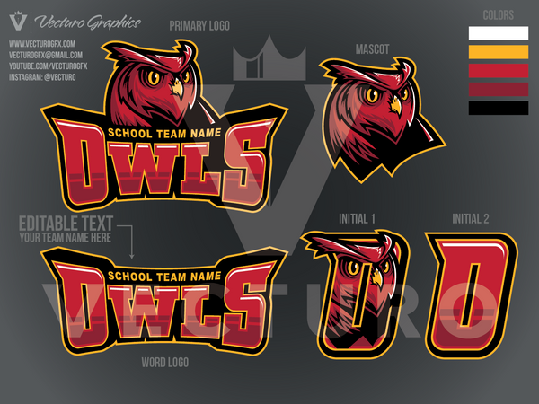 Owls Sports Logo Pack