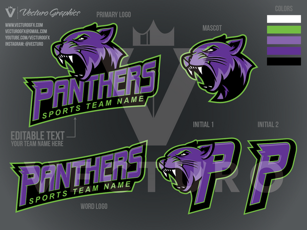 Panthers Sports Logo Pack