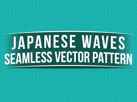 Japanese Waves Seamless Vector Pattern