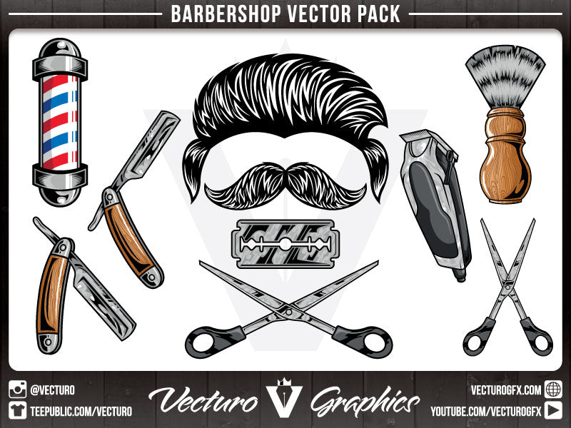 Barbershop Vector Pack – Vecturo Graphics