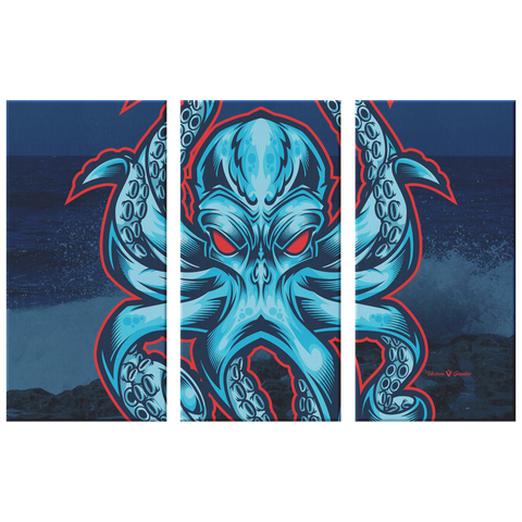 "Kraken" 3 Canvas Print
