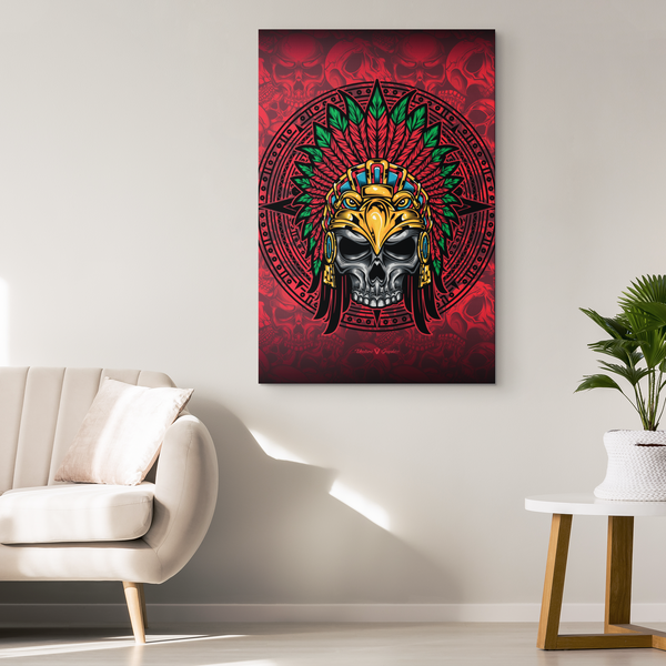 "Cuautli" Aztec Single Canvas Print